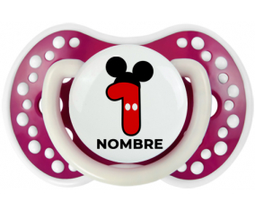 Disney Mickey Número 1 con nombre: Chupete lovi dynamic