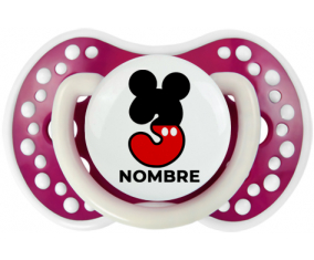Disney Mickey Número 3 con nombre: Chupete lovi dynamic