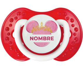 Disney Minnie calabacín dorado rosa con nombre: Chupete lovi dynamic