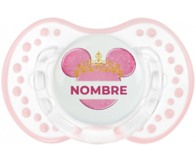 Disney Minnie calabacín dorado rosa con nombre: Chupete lovi dynamic