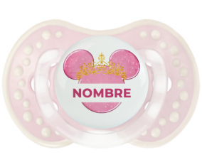 Disney Minnie calabacín dorado rosa con nombre: Chupete lovi dynamic