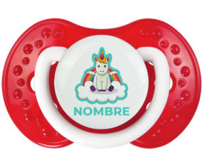 Unicornio con alas en la nube con nombre: Chupete lovi dynamic