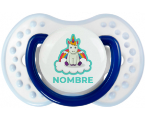 Unicornio con alas en la nube con nombre: Chupete lovi dynamic