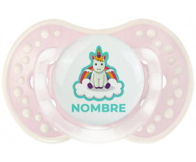 Unicornio con alas en la nube con nombre: Chupete lovi dynamic