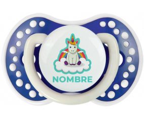 Unicornio con alas en la nube con nombre: Chupete lovi dynamic