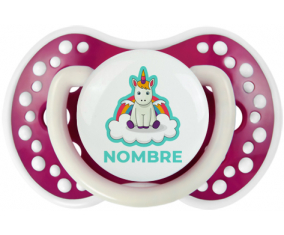 Unicornio con alas en la nube con nombre: Chupete lovi dynamic