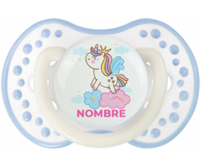 Unicornio con corona en la nube con nombre: Chupete lovi dynamic