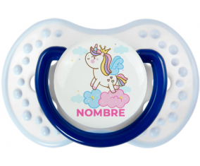 Unicornio con corona en la nube con nombre: Chupete lovi dynamic