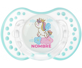 Unicornio con corona en la nube con nombre: Chupete lovi dynamic