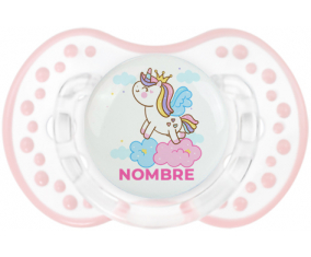 Unicornio con corona en la nube con nombre: Chupete lovi dynamic