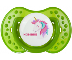 Diseño de unicornio-2 con nombre: Chupete lovi dynamic personnalisée