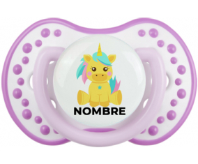 Diseño de unicornio-5 con nombre: Chupete lovi dynamic