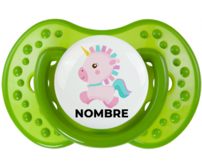 Diseño de unicornio-6 con nombre: Chupete lovi dynamic personnalisée