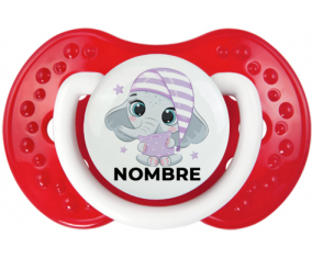 Bebé dulce elefante nocturno con nombre: Chupete lovi dynamic