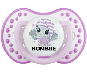 Bebé dulce elefante nocturno con nombre: Chupete lovi dynamic
