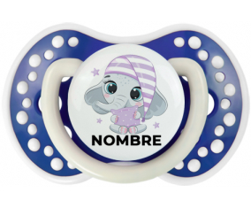 Bebé dulce elefante nocturno con nombre: Chupete lovi dynamic