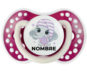 Bebé dulce elefante nocturno con nombre: Chupete lovi dynamic