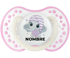 Bebé dulce elefante nocturno con nombre: Chupete lovi dynamic