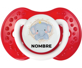 Elefante corona amarilla con nombre: Chupete lovi dynamic