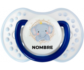 Elefante corona amarilla con nombre: Chupete lovi dynamic