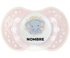 Elefante corona amarilla con nombre: Chupete lovi dynamic