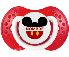 Disney Mickey pantalones cortos rojos con nombre: Chupete lovi dynamic