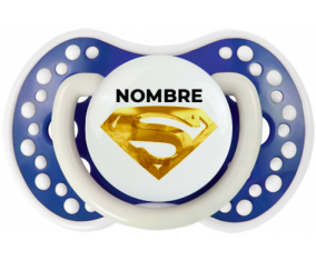 Logotipo de Golden Superman con nombre: Chupete lovi dynamic