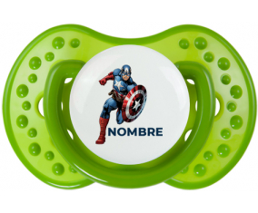 Capitán América diseño-1 con nombre: Chupete lovi dynamic