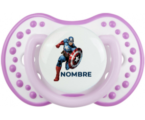 Capitán América diseño-1 con nombre: Chupete lovi dynamic