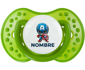 Capitán América niños diseño-1 con nombre: Chupete lovi dynamic personnalisée