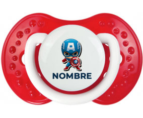 Capitán América niños diseño-1 con nombre: Chupete lovi dynamic