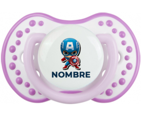 Capitán América niños diseño-1 con nombre: Chupete lovi dynamic
