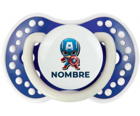 Capitán América niños diseño-1 con nombre: Chupete lovi dynamic