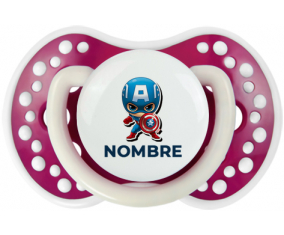 Capitán América niños diseño-1 con nombre: Chupete lovi dynamic