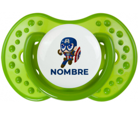 Capitán América niños diseño-2 con nombre: Chupete lovi dynamic