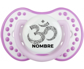 Om aum Diseño sánscrito-2 con nombre: Chupete lovi dynamic
