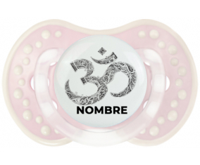 Om aum Diseño sánscrito-2 con nombre: Chupete lovi dynamic