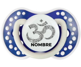 Om aum Diseño sánscrito-2 con nombre: Chupete lovi dynamic