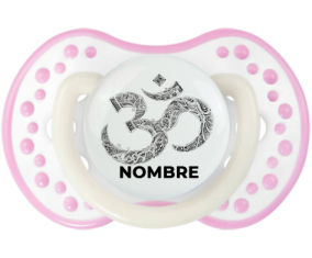 Om aum Diseño sánscrito-2 con nombre: Chupete lovi dynamic