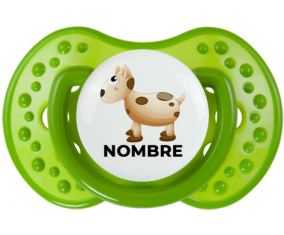 Juguetes de juguete vaca con nombre: Chupete lovi dynamic personnalisée