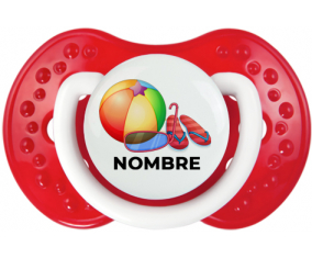 Juguetes de juguete máscara de globo y chancla de playa con nombre: Chupete lovi dynamic