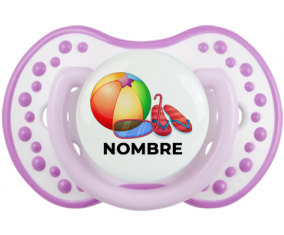 Juguetes de juguete máscara de globo y chancla de playa con nombre: Chupete lovi dynamic
