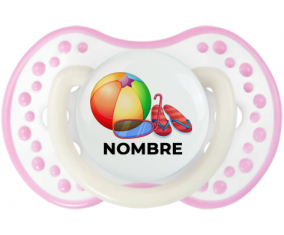 Juguetes de juguete máscara de globo y chancla de playa con nombre: Chupete lovi dynamic