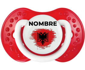 Efecto pincel de bandera Albania con nombre: Chupete lovi dynamic