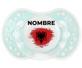 Efecto pincel de bandera Albania con nombre: Chupete lovi dynamic