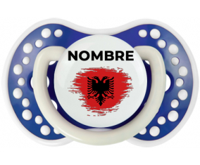 Efecto pincel de bandera Albania con nombre: Chupete lovi dynamic