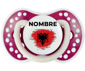 Efecto pincel de bandera Albania con nombre: Chupete lovi dynamic