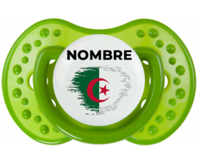 Bandera argelina efecto pincel con nombre: Chupete lovi dynamic personnalisée
