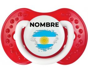 Bandera argentina de efecto pincel con nombre: Chupete lovi dynamic