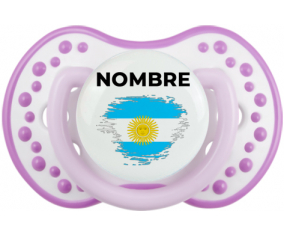 Bandera argentina de efecto pincel con nombre: Chupete lovi dynamic